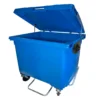Contenedor con pedal de 1100 litros - Azúl