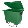 Contenedor con pedal de 1100 litros - Verde